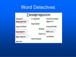 Decompose a word